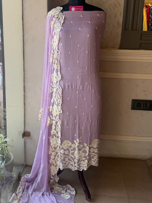 Chinnon Karachi work Pakistani suit set