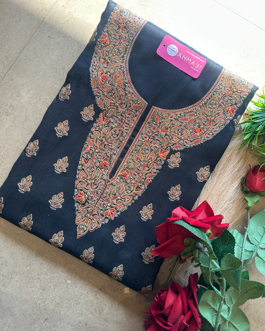 Coloured aari work Kashmiri coord sets