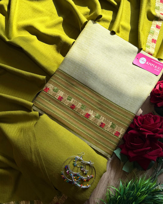 Merino wool suits with embroidered kullu work