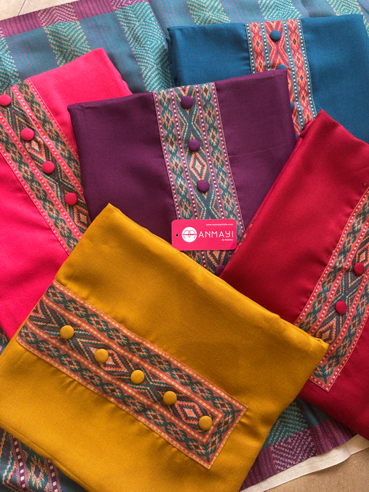 Kullu print soft spun suit set