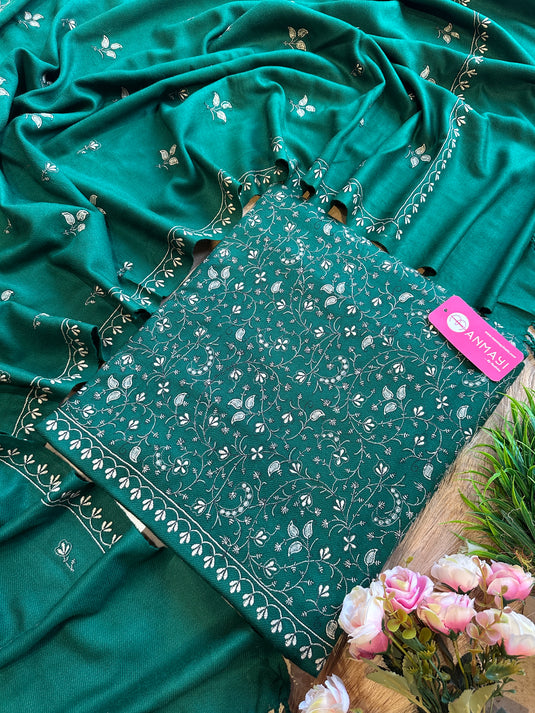 Kashmiri jaal embroidered suit set