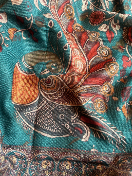 Madhubani print soft spun suit set
