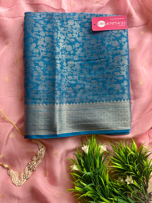 Georgette all over banarasi jacquard saree
