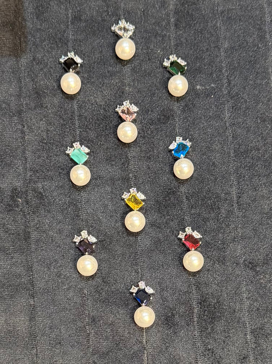 Colour Drop Pearl earrings