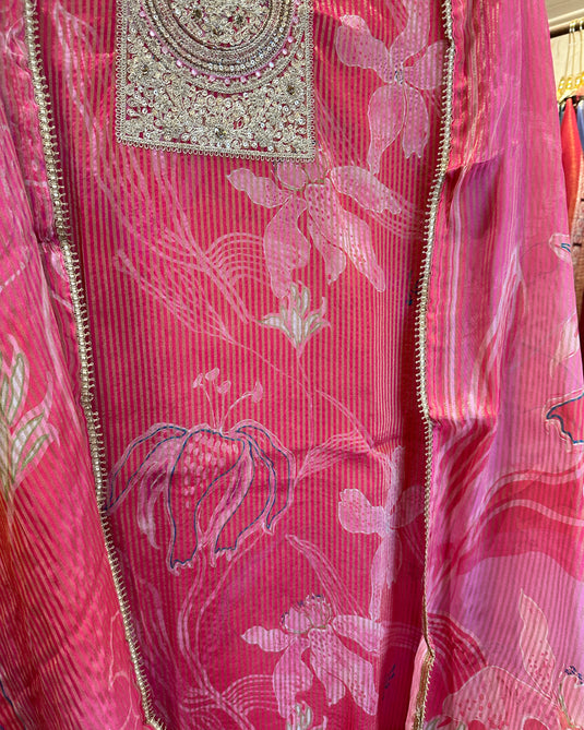 Article 2 shimmer lines organza Dori neck