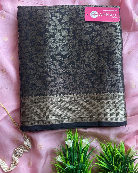 Georgette all over banarasi jacquard saree