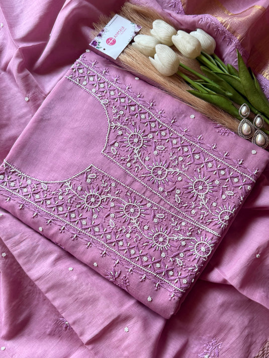 Pure Mul Chikankari suit set (Vol-4)