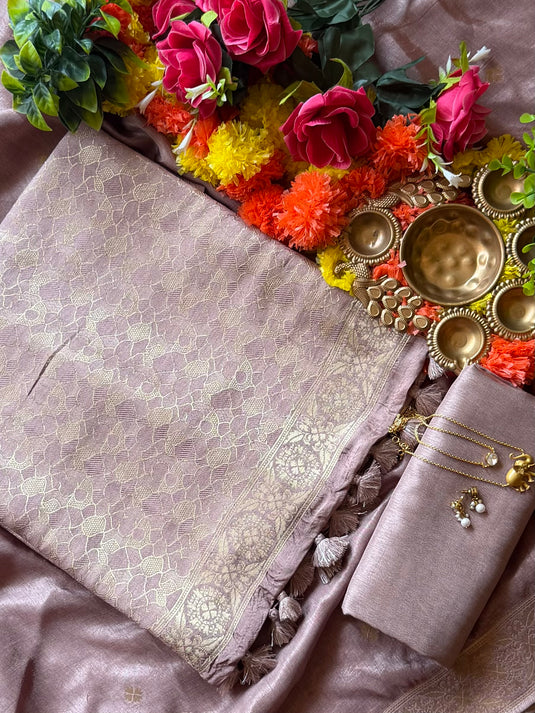 Brocade Silk tassel work suit set