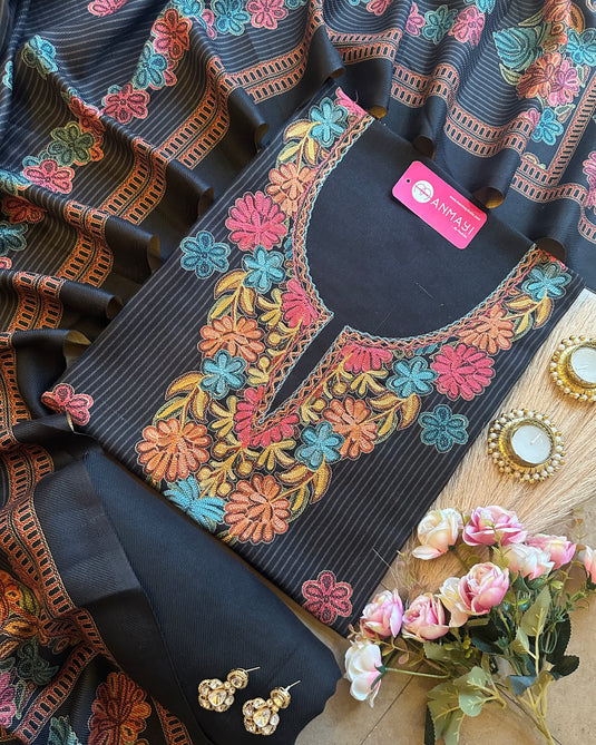 Kullu work stripes soft spun suit set