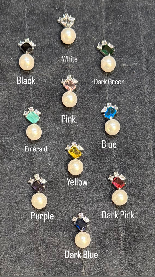 Colour Drop Pearl earrings