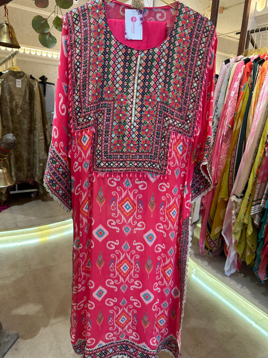 Article 9 patola print choga set