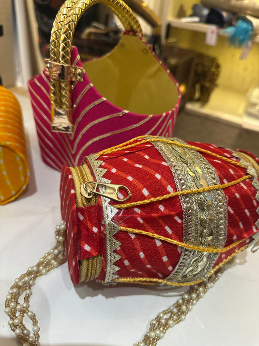 Assorted accessories combo of Daliya, Dholki and Bangle box