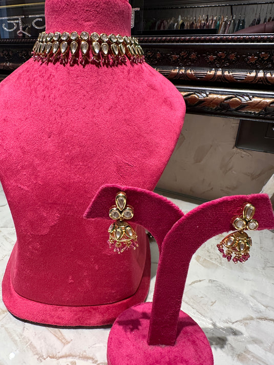 Maharari kundan drops choker set