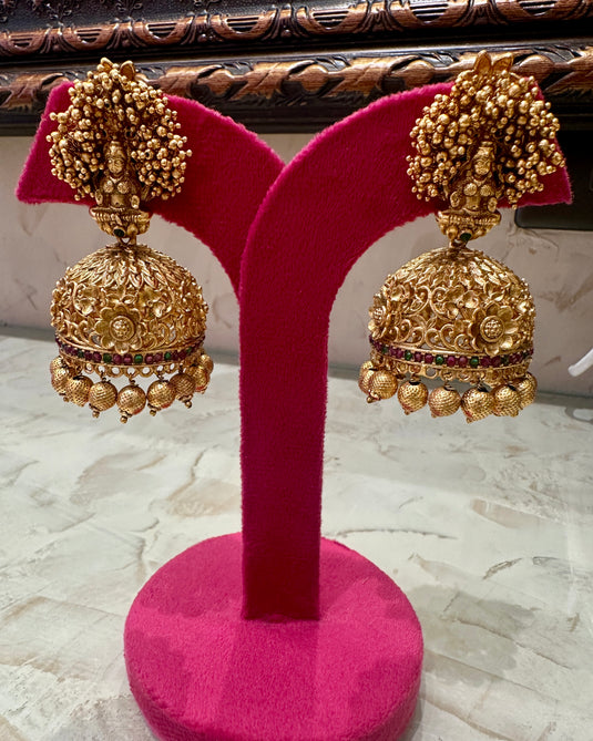 Festive Goddess jhumka set