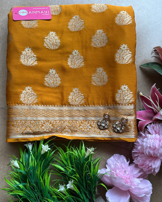 Banarasi ambi chiffon sarees