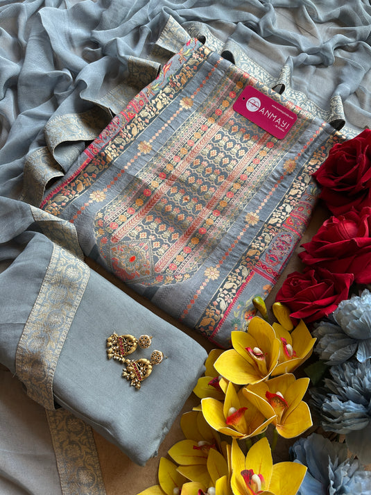 Persian print dolla silk banarasi suit set