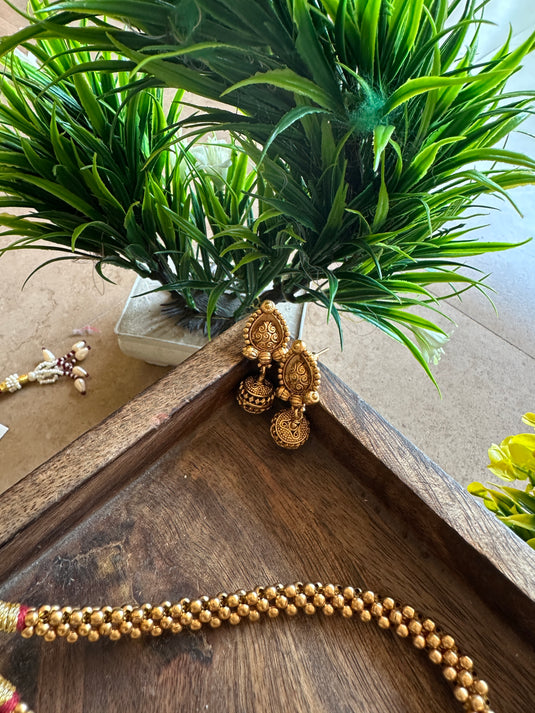 Gold Kanthi Set Chain Gold Fox Kanthi Mala Gold Kanthi Chain