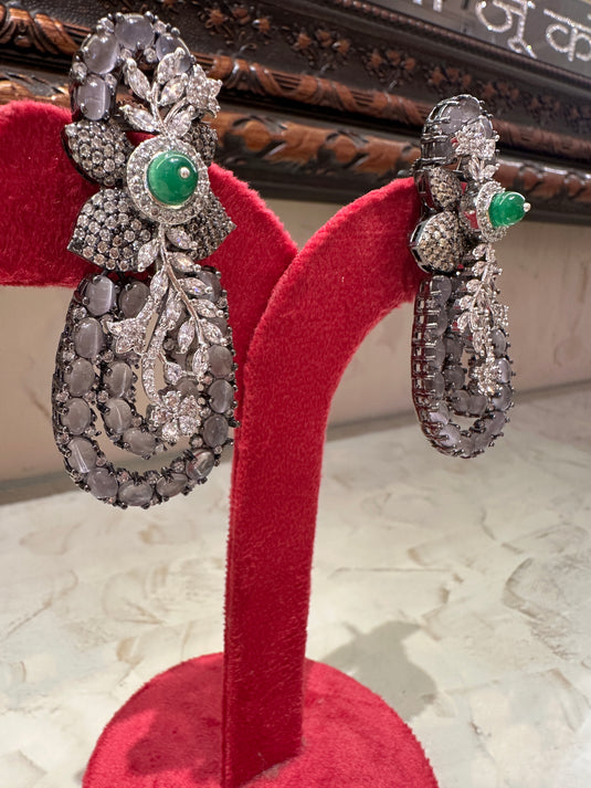 Twinkle layered diamond earrings