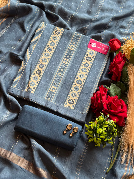 Weave Patola pure Maheshwari suit set