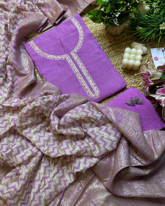 Silk lehria Banarasi dupatta