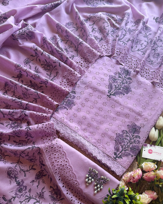 Hakooba block print pure cotton suit set
