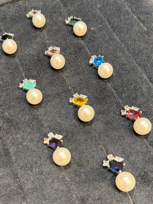 Colour Drop Pearl earrings