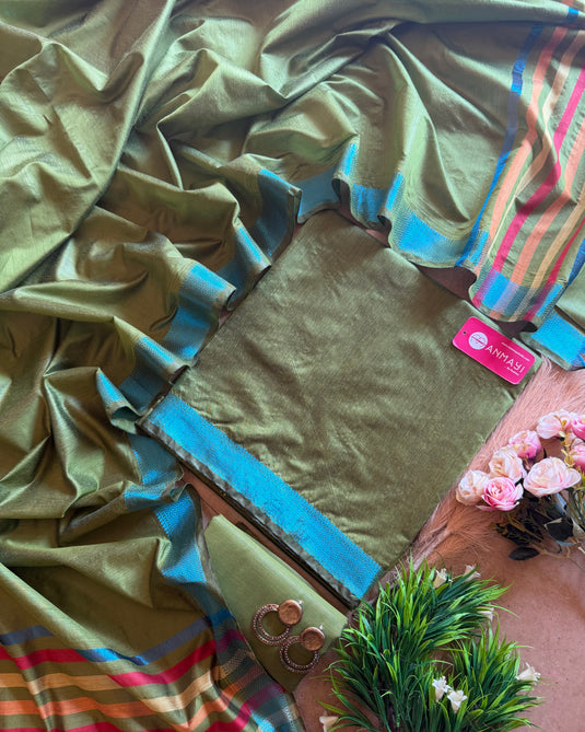South chanderi suit set