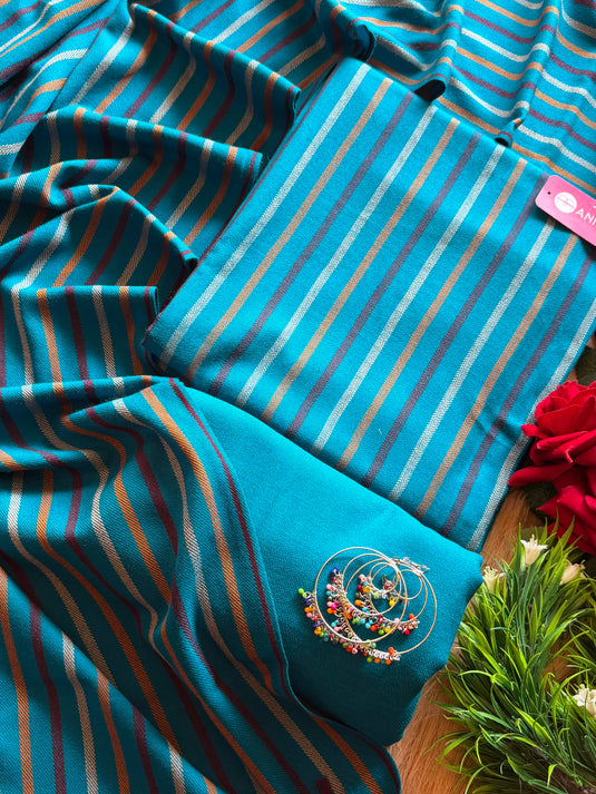 Merino wool stripes suit set
