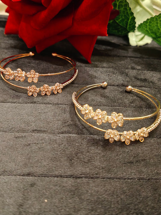 Assorted double layer adjustable anti tarnish bracelets