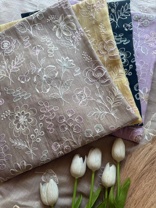Botanical thread pure mul suit set