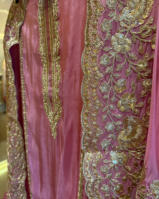 Article 12 Dori sequins work Upada silk suit