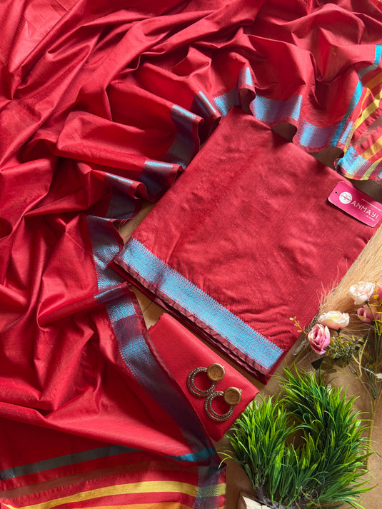 South chanderi suit set