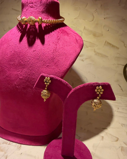 Kanthi set with jhumki