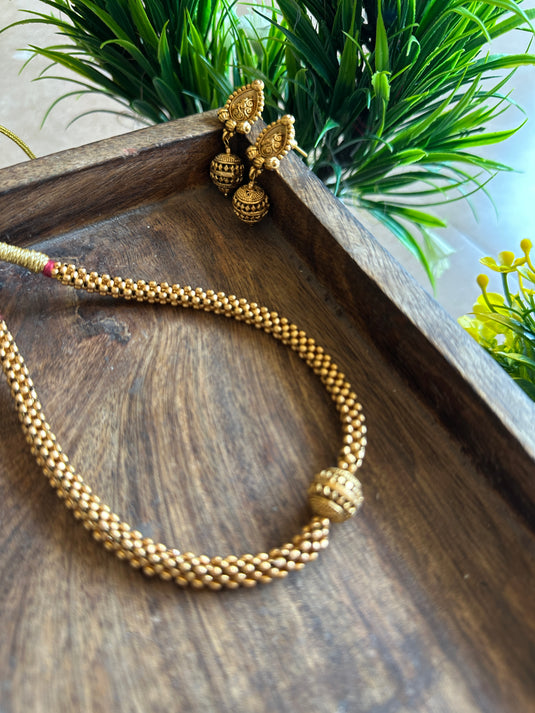 Imitation Kanthi gold set