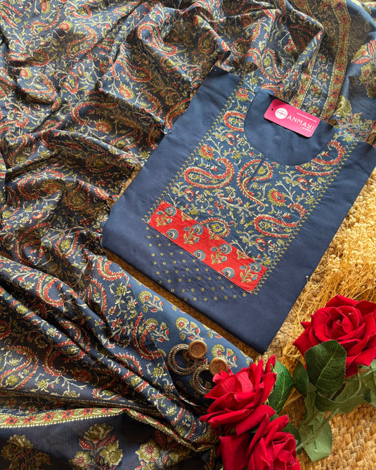 Pure cotton kalamkari printed suit set