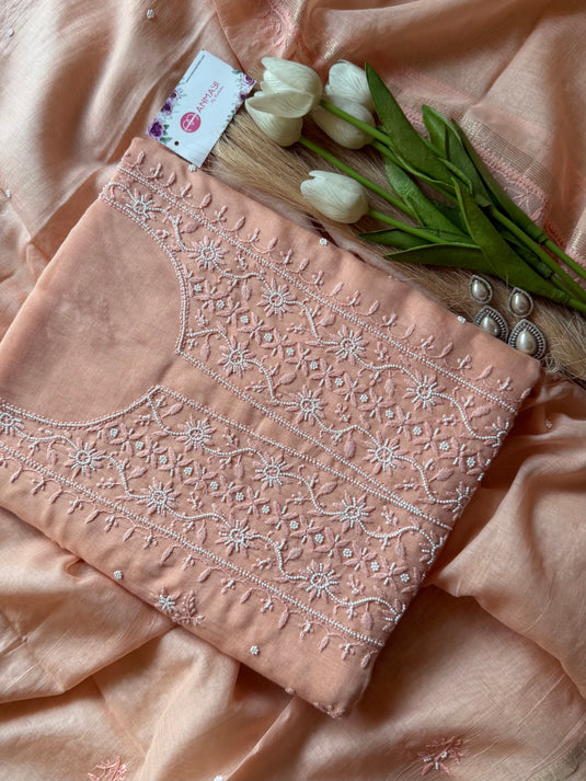 Pure Mul Chikankari suit set (Vol-3)