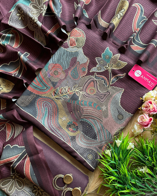 Abstract highlights soft spun suit set