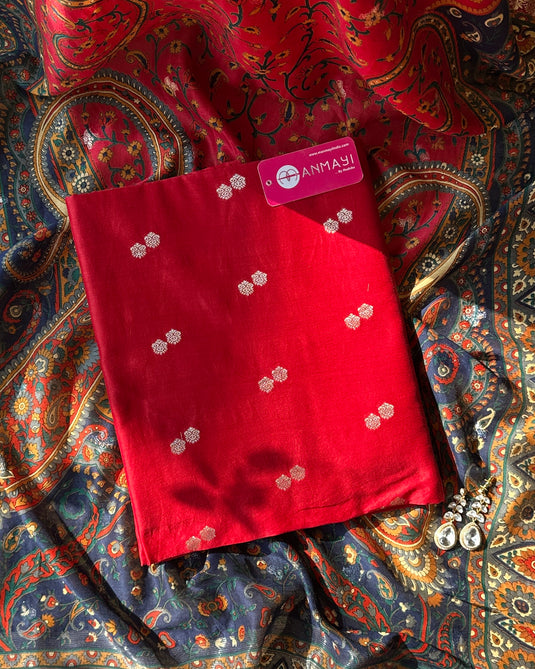 Maheshwari Silk Banarasi suit set with printed Maheshwari dupatta