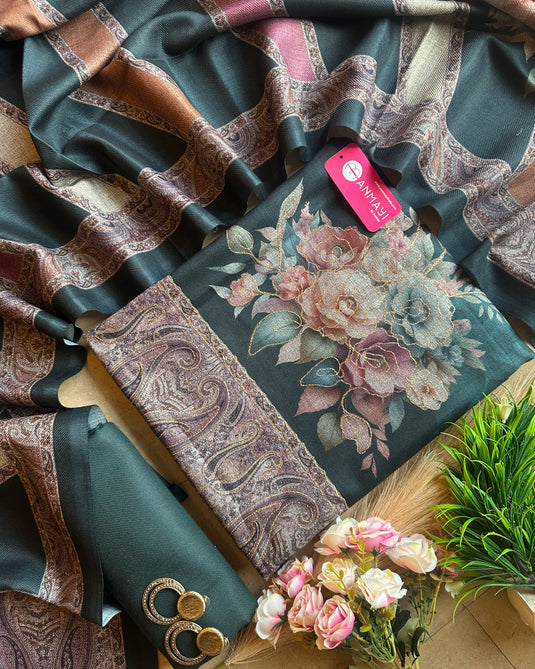 Soft spun floral garden suit set