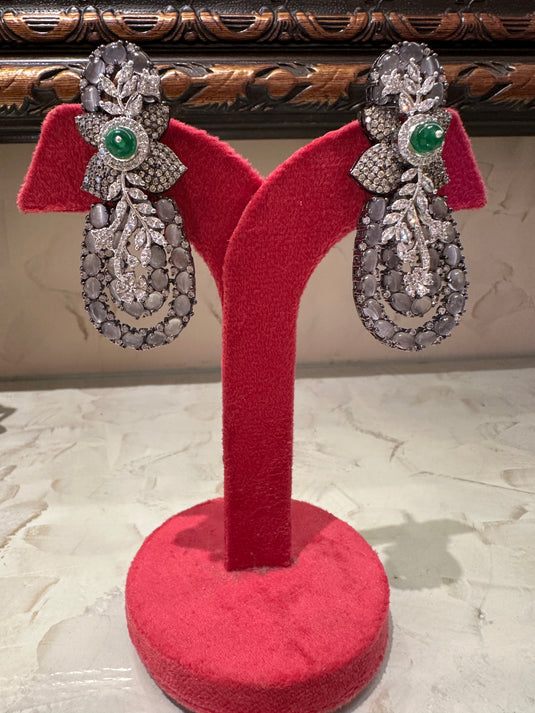 Twinkle layered diamond earrings
