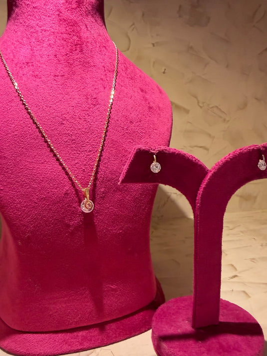 3 D solitaire chain set
