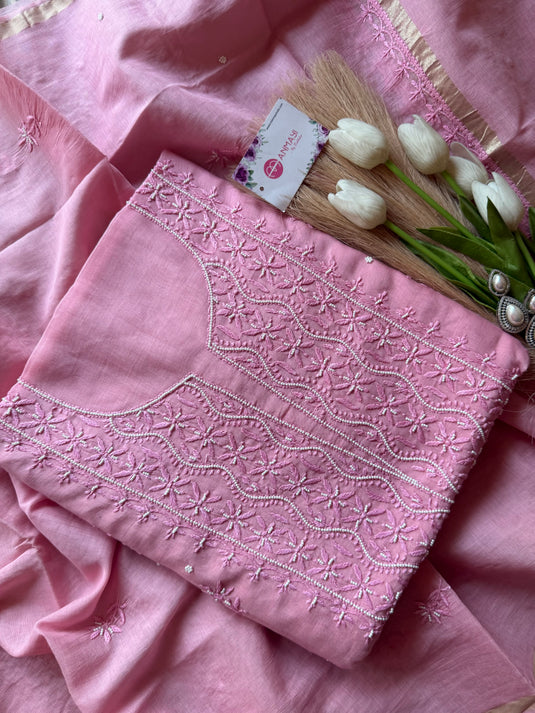 Pure Mul Chikankari suit set (Vol-3)