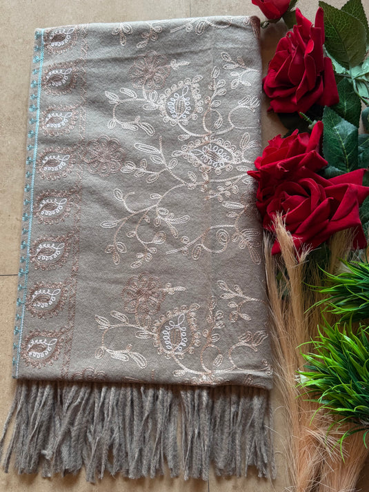 Pastel threads aari work stoles