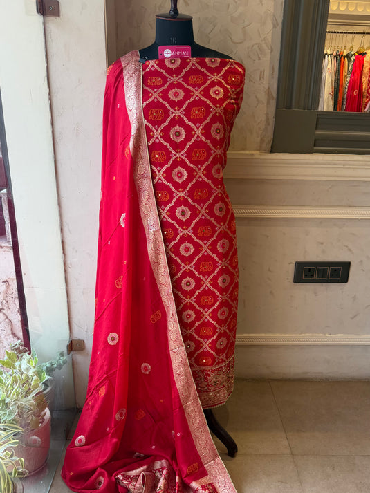 Rajwada fine Dolla silk suit set