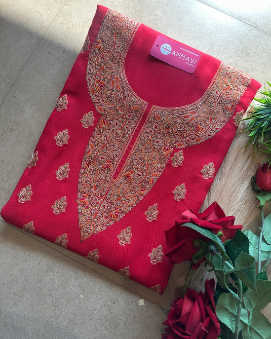 Coloured aari work Kashmiri coord sets