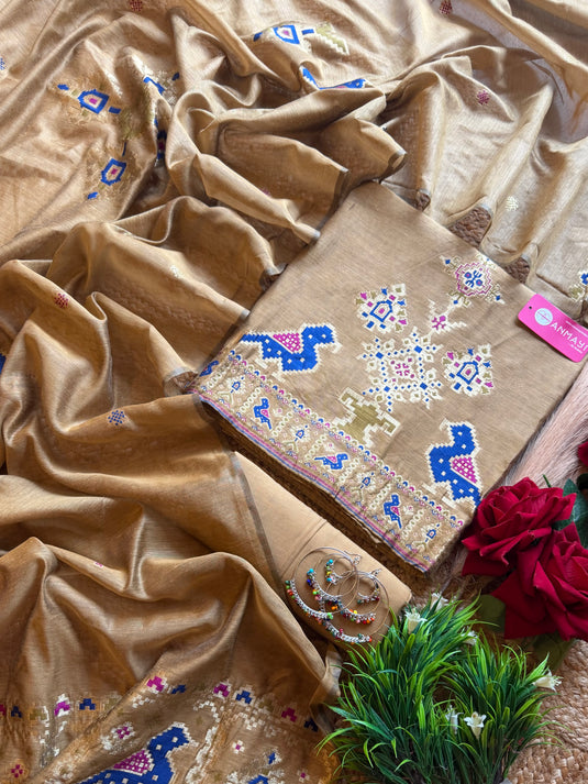 Jamdani traditional Patola suit set