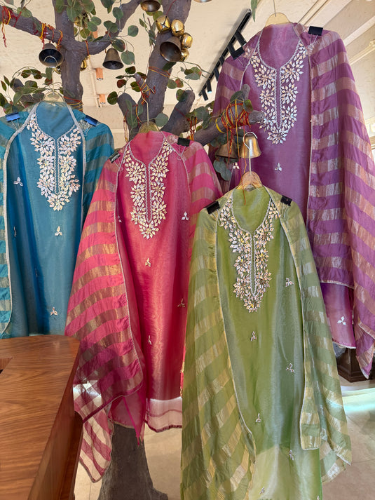 Flowy gotta work tissue organza suit set