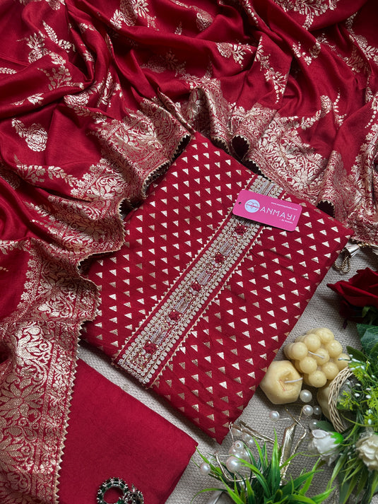 Combination work festive dolla silk suit sets