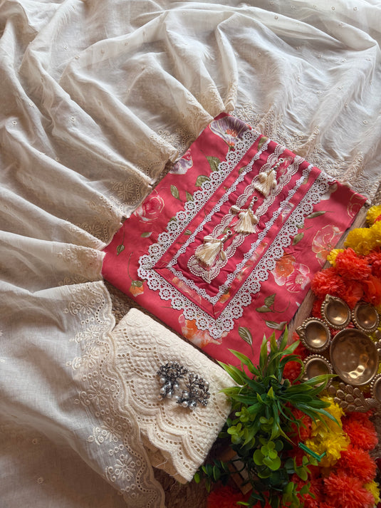 Highlighted gold petals modal suit set