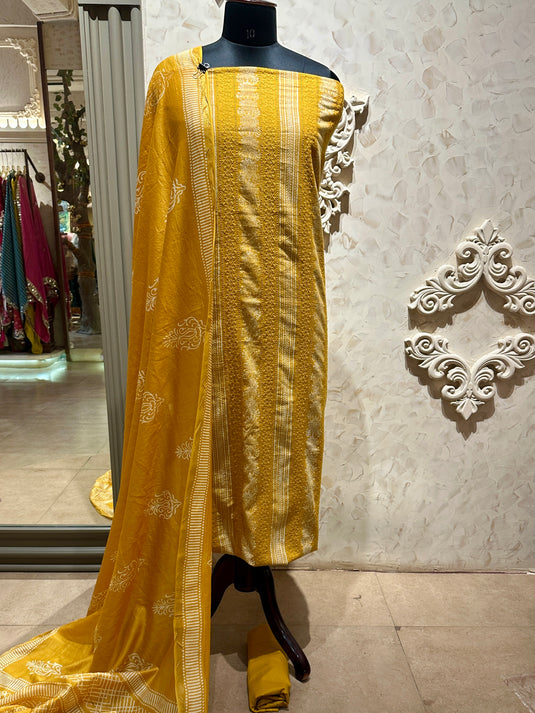 Hakooba pure cotton suits with block print dupatta